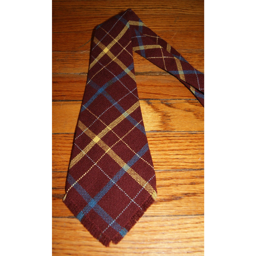 1930s REGAL Hand Woven Homespun Men's Necktie, Striped Very RARE 46" X 3.5" NICE